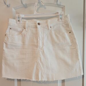 Levi's Signature white denim skirt